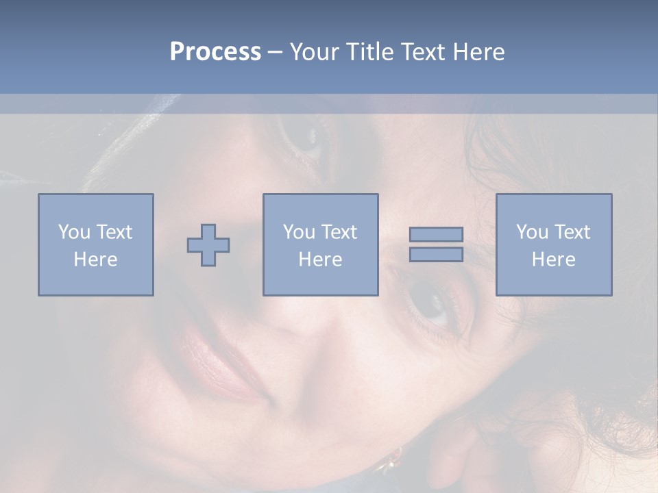 A Woman Is Smiling While Leaning Against A Wall PowerPoint Template