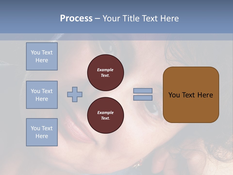 A Woman Is Smiling While Leaning Against A Wall PowerPoint Template