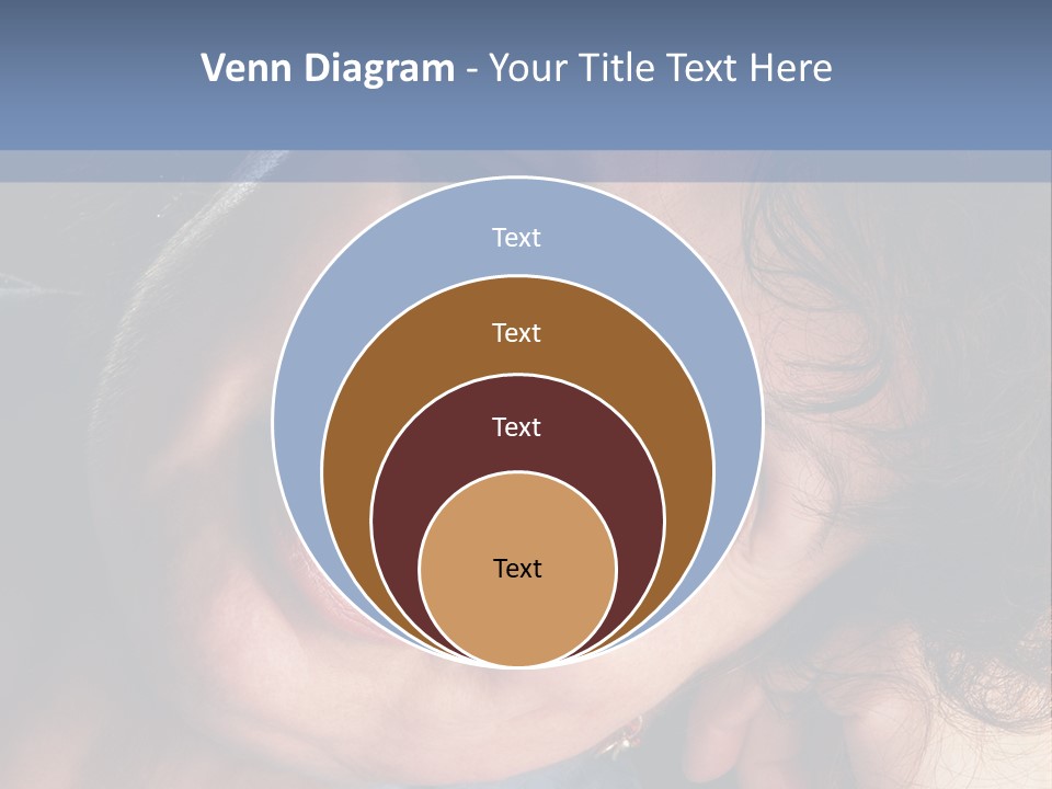 A Woman Is Smiling While Leaning Against A Wall PowerPoint Template