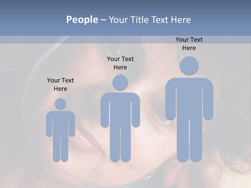 A Woman Is Smiling While Leaning Against A Wall PowerPoint Template