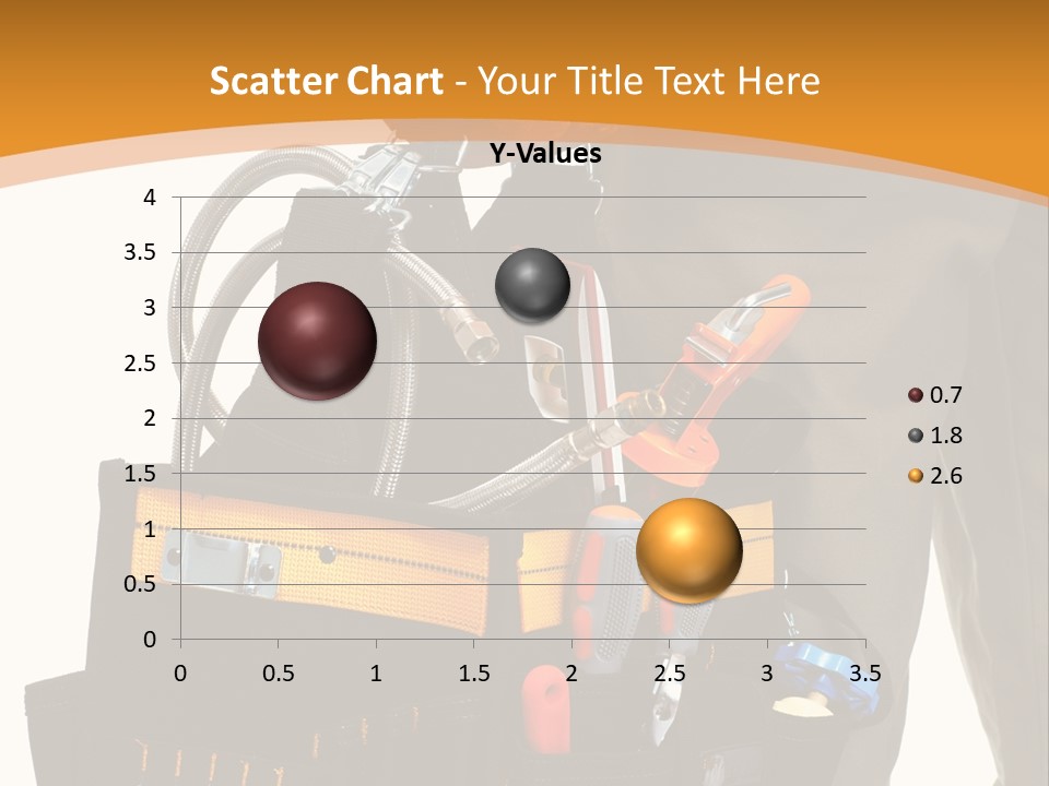A Man Holding A Tool Belt With Tools In It PowerPoint Template