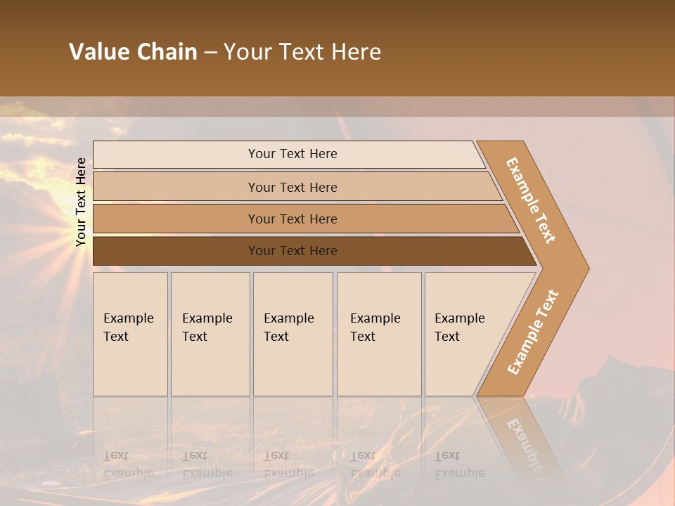 A Tent With The Sun Shining Through It PowerPoint Template