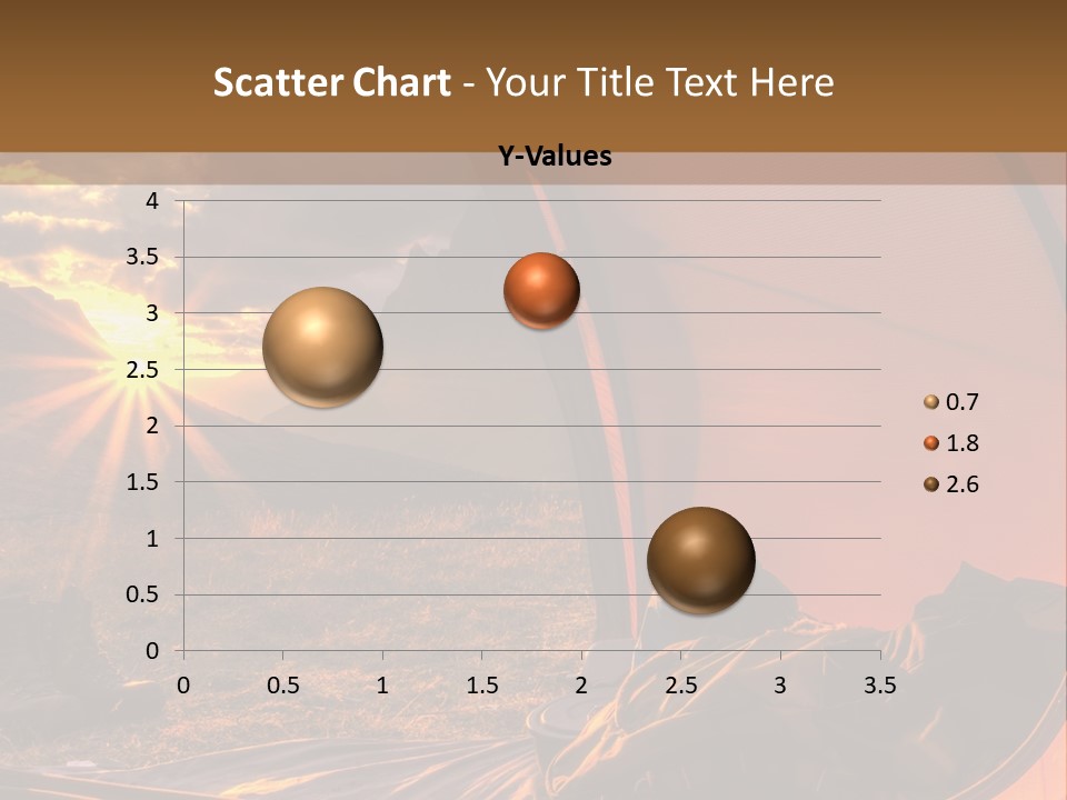 A Tent With The Sun Shining Through It PowerPoint Template