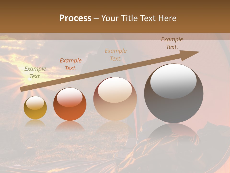 A Tent With The Sun Shining Through It PowerPoint Template