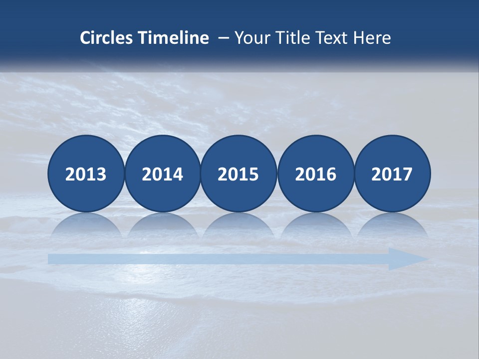 A Dark Blue Ocean With Waves And Clouds In The Background PowerPoint Template