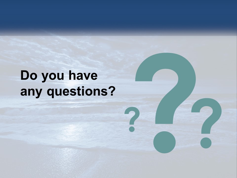 A Dark Blue Ocean With Waves And Clouds In The Background PowerPoint Template