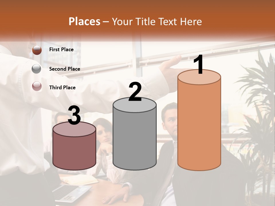 A Man Giving A Presentation To A Group Of People PowerPoint Template