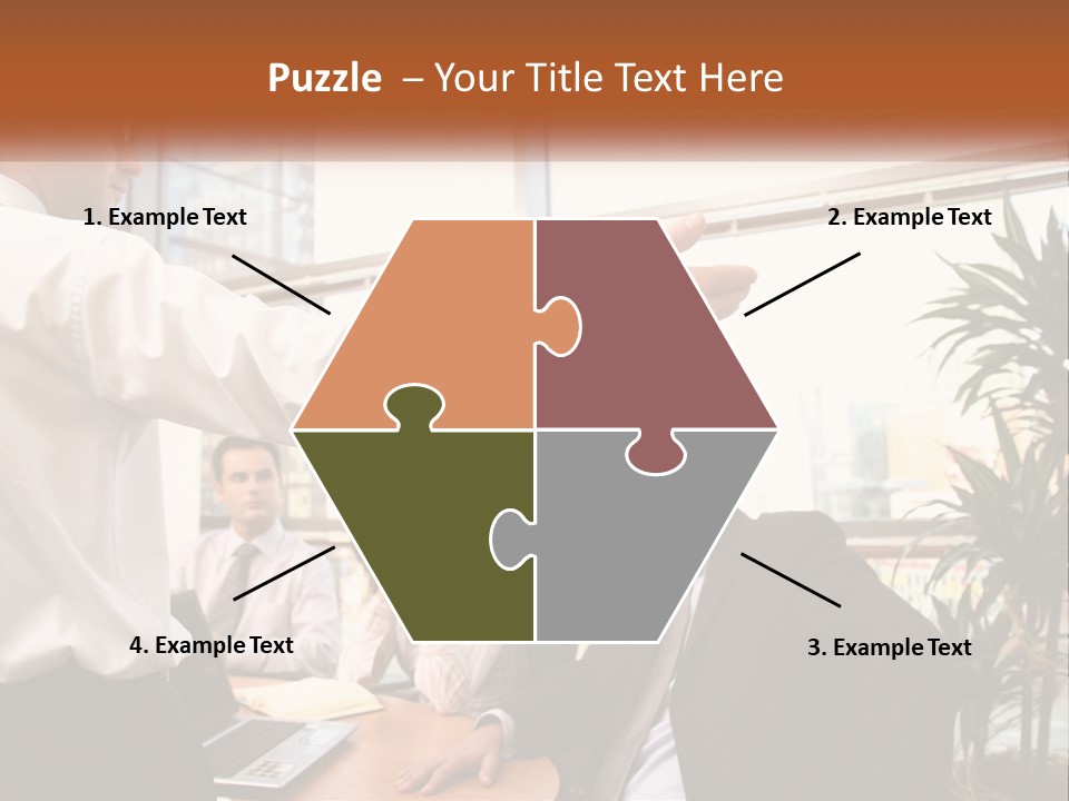 A Man Giving A Presentation To A Group Of People PowerPoint Template