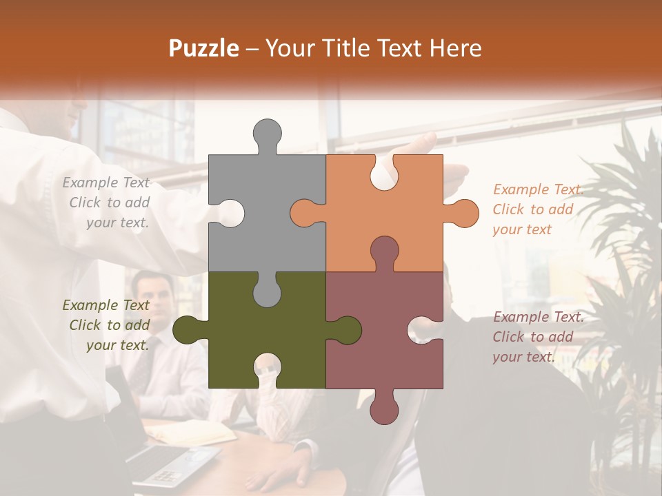 A Man Giving A Presentation To A Group Of People PowerPoint Template