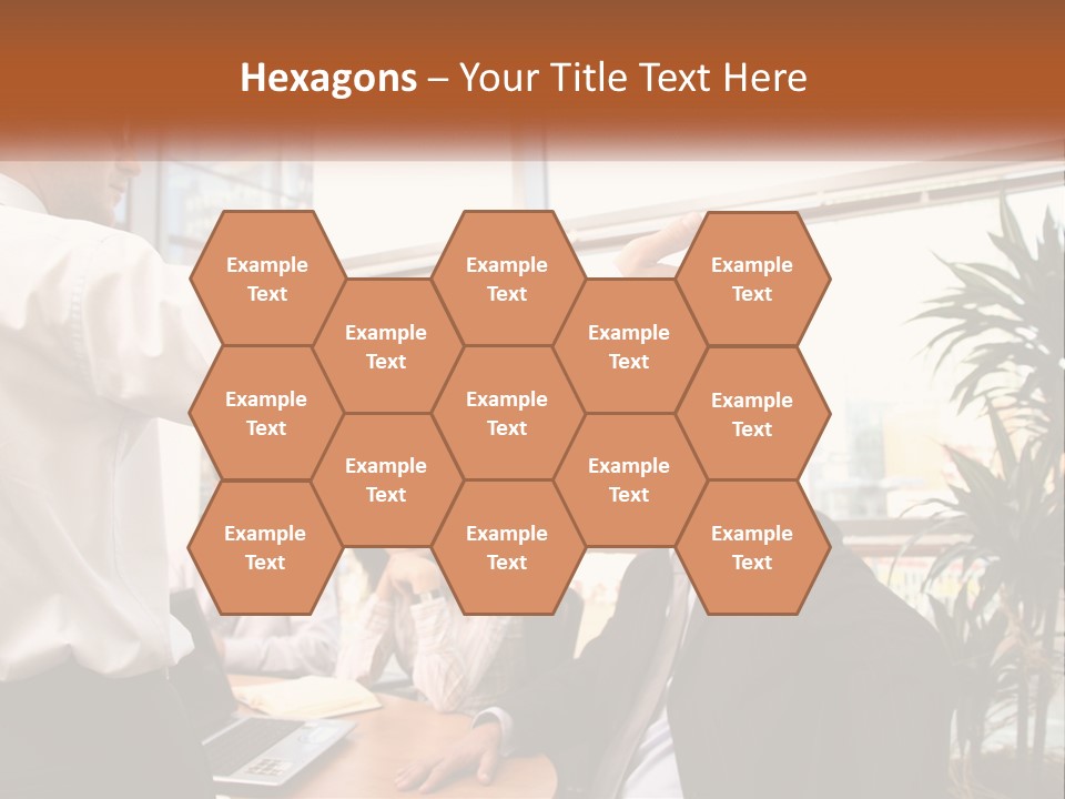 A Man Giving A Presentation To A Group Of People PowerPoint Template