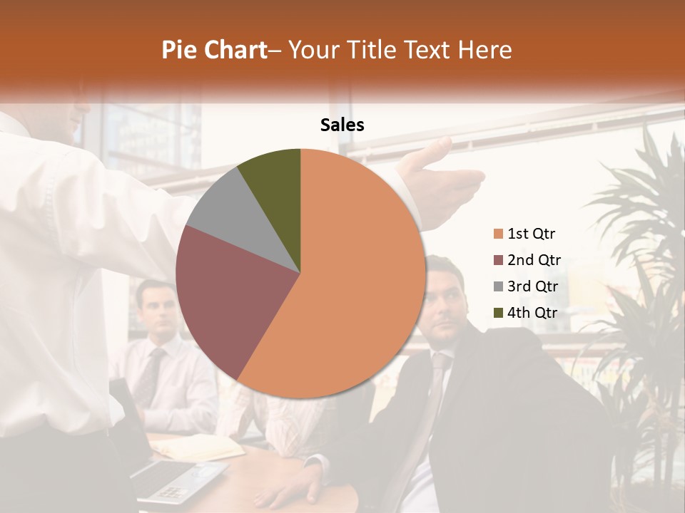 A Man Giving A Presentation To A Group Of People PowerPoint Template