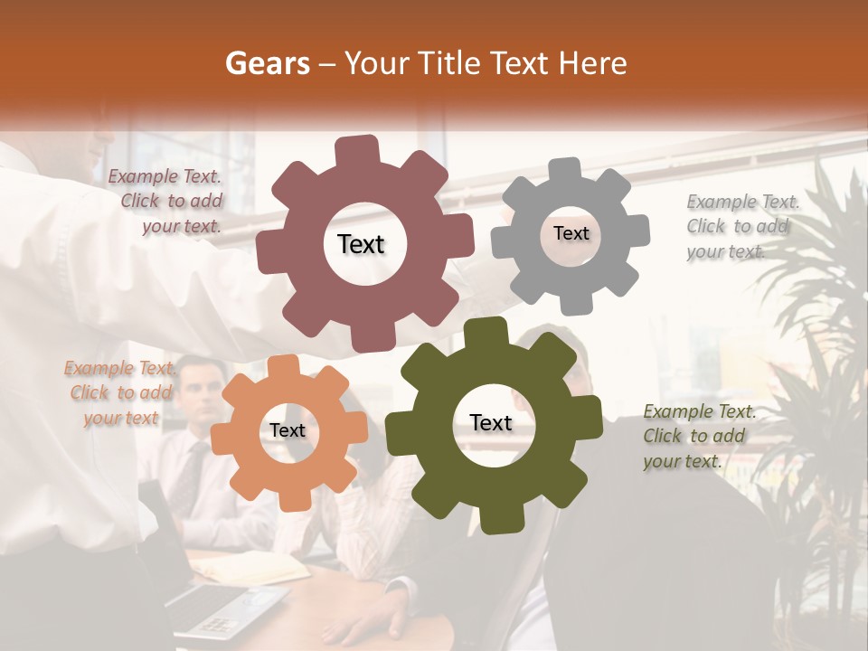 A Man Giving A Presentation To A Group Of People PowerPoint Template