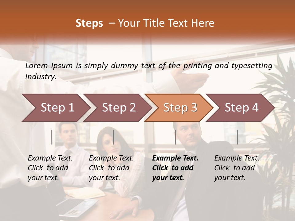 A Man Giving A Presentation To A Group Of People PowerPoint Template