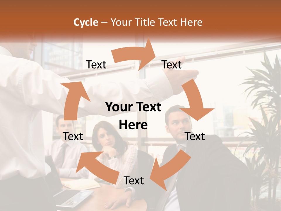 A Man Giving A Presentation To A Group Of People PowerPoint Template