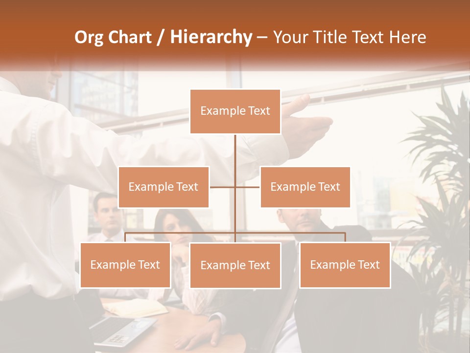 A Man Giving A Presentation To A Group Of People PowerPoint Template
