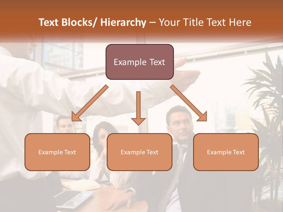 A Man Giving A Presentation To A Group Of People PowerPoint Template