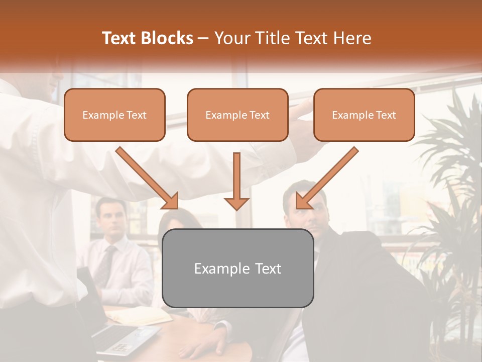 A Man Giving A Presentation To A Group Of People PowerPoint Template