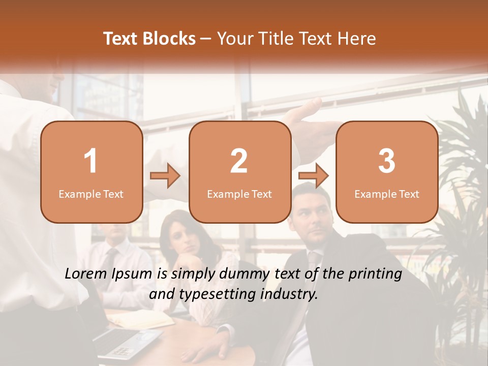 A Man Giving A Presentation To A Group Of People PowerPoint Template