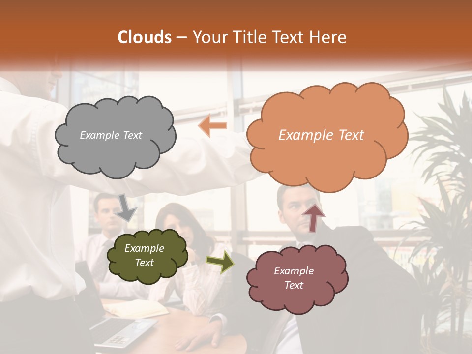 A Man Giving A Presentation To A Group Of People PowerPoint Template