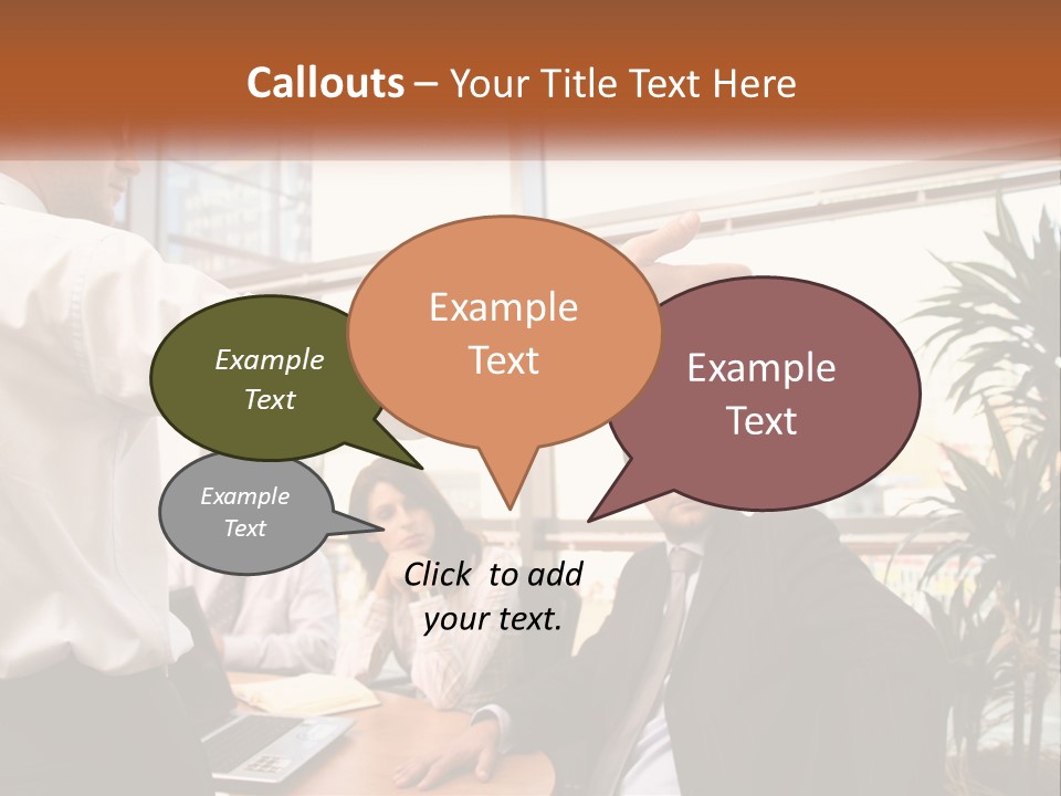 A Man Giving A Presentation To A Group Of People PowerPoint Template