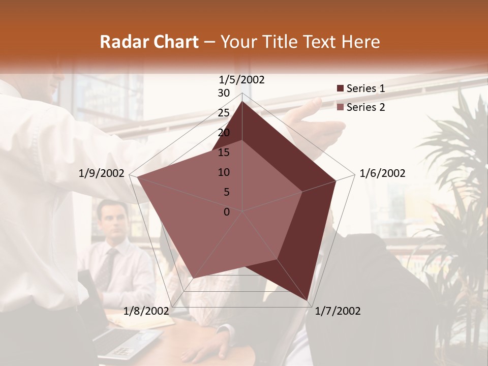 A Man Giving A Presentation To A Group Of People PowerPoint Template