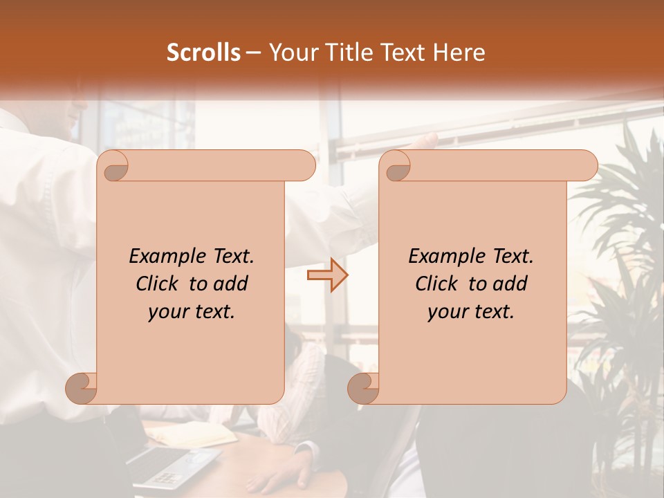 A Man Giving A Presentation To A Group Of People PowerPoint Template