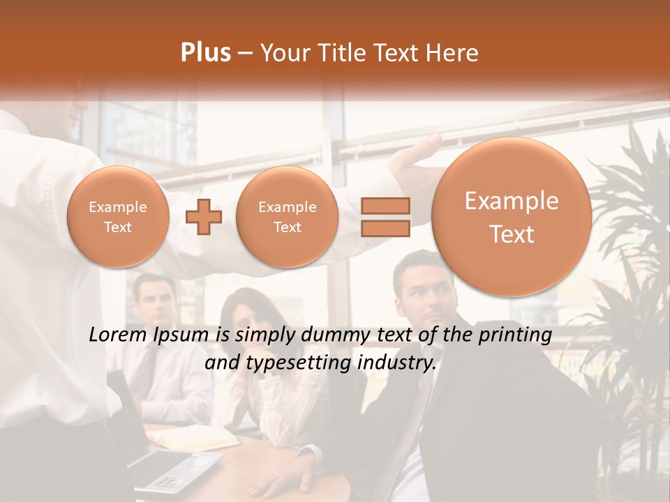 A Man Giving A Presentation To A Group Of People PowerPoint Template