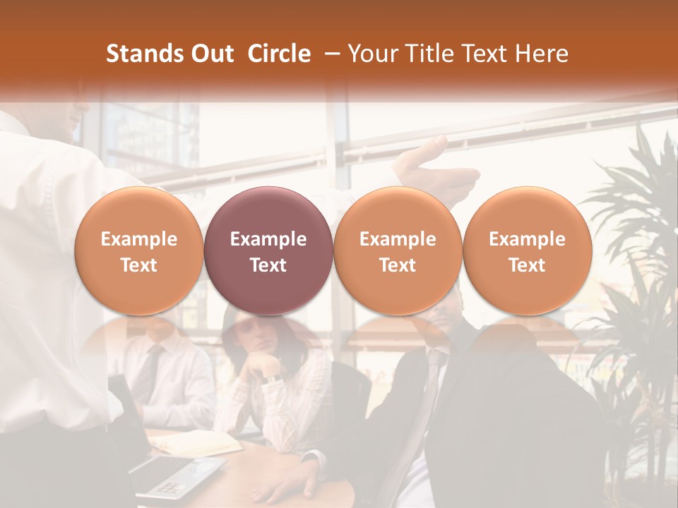 A Man Giving A Presentation To A Group Of People PowerPoint Template