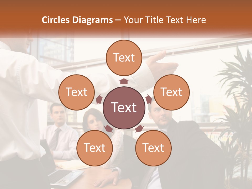 A Man Giving A Presentation To A Group Of People PowerPoint Template