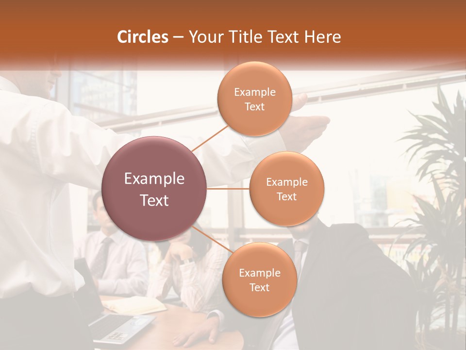 A Man Giving A Presentation To A Group Of People PowerPoint Template