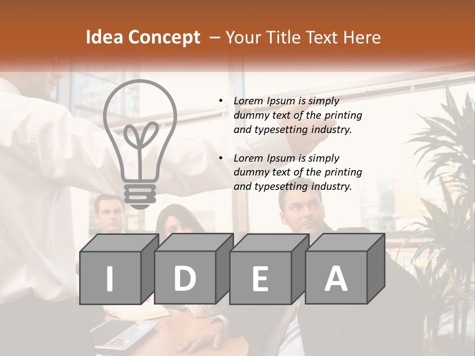 A Man Giving A Presentation To A Group Of People PowerPoint Template