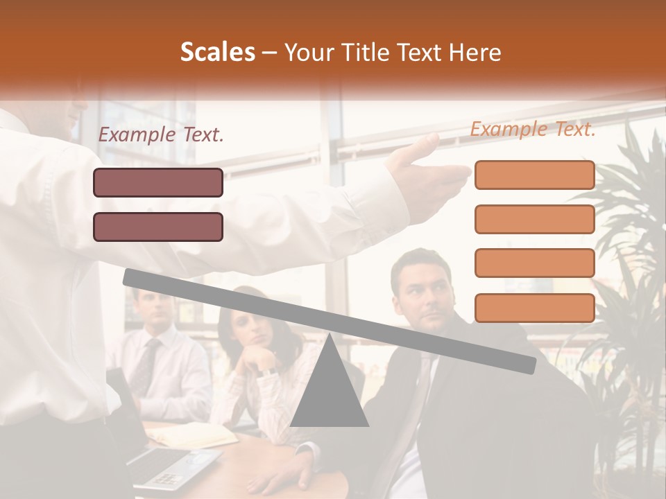 A Man Giving A Presentation To A Group Of People PowerPoint Template