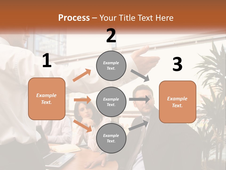 A Man Giving A Presentation To A Group Of People PowerPoint Template