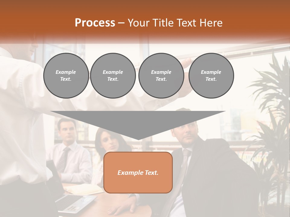 A Man Giving A Presentation To A Group Of People PowerPoint Template