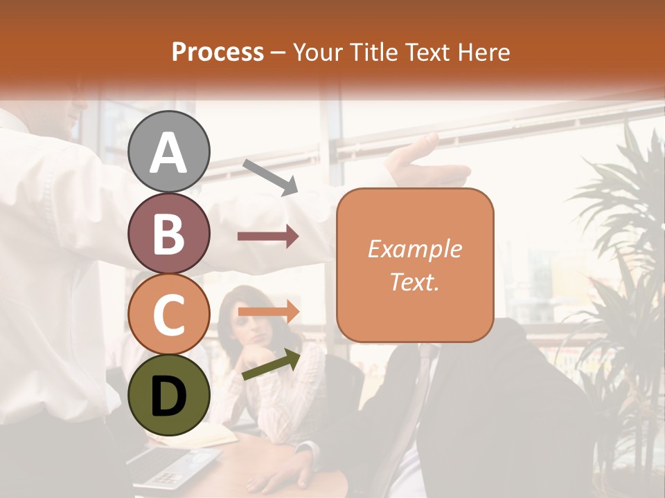 A Man Giving A Presentation To A Group Of People PowerPoint Template