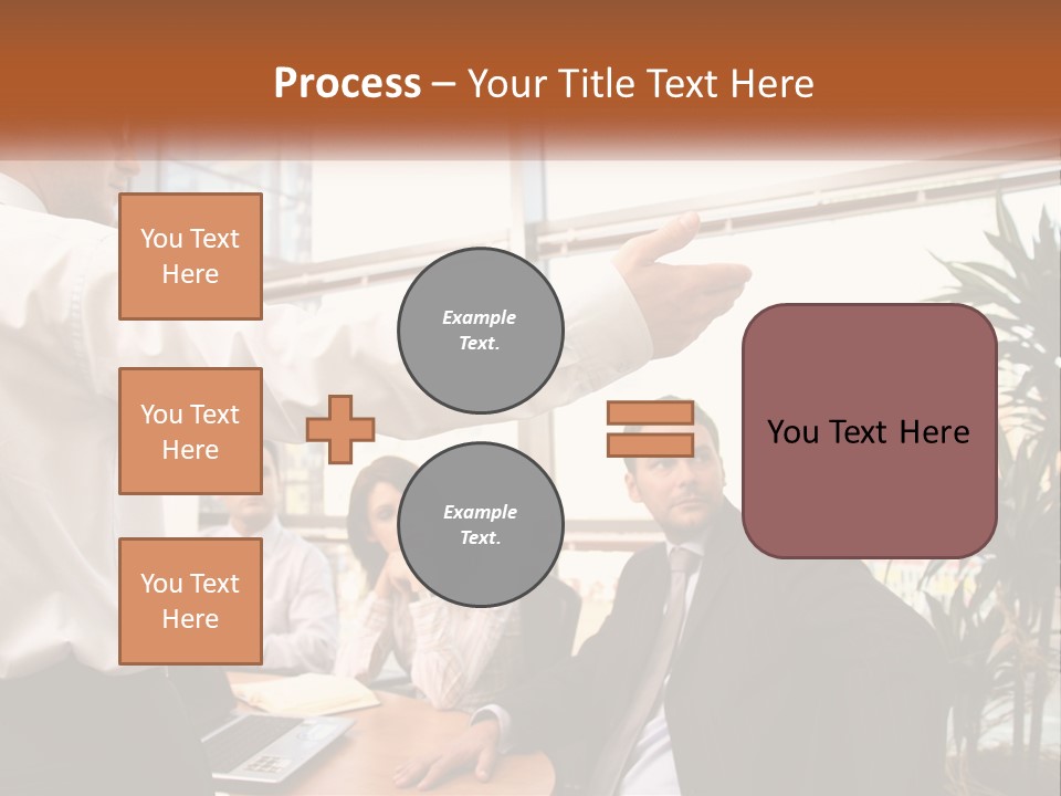 A Man Giving A Presentation To A Group Of People PowerPoint Template