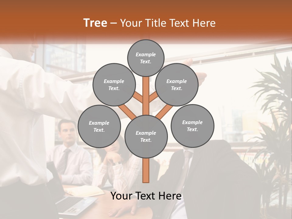 A Man Giving A Presentation To A Group Of People PowerPoint Template