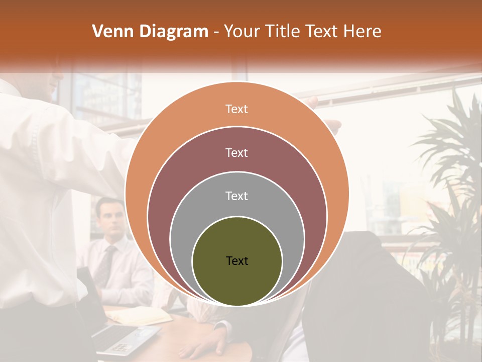 A Man Giving A Presentation To A Group Of People PowerPoint Template