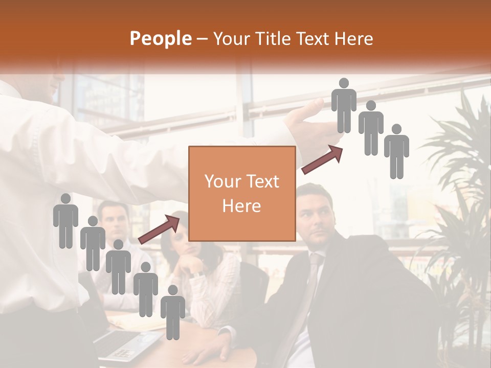 A Man Giving A Presentation To A Group Of People PowerPoint Template