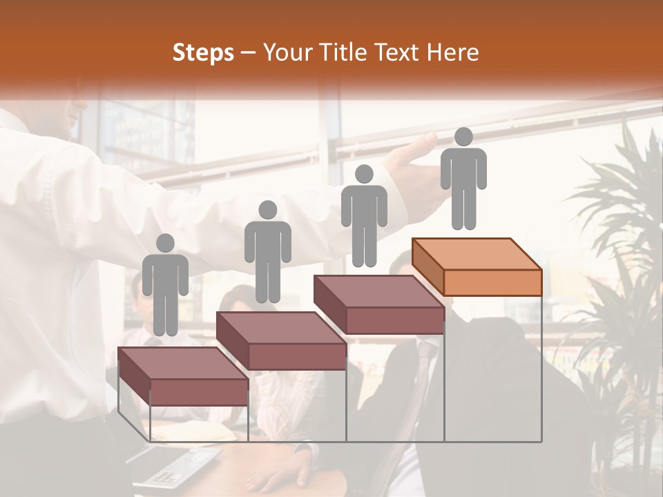 A Man Giving A Presentation To A Group Of People PowerPoint Template