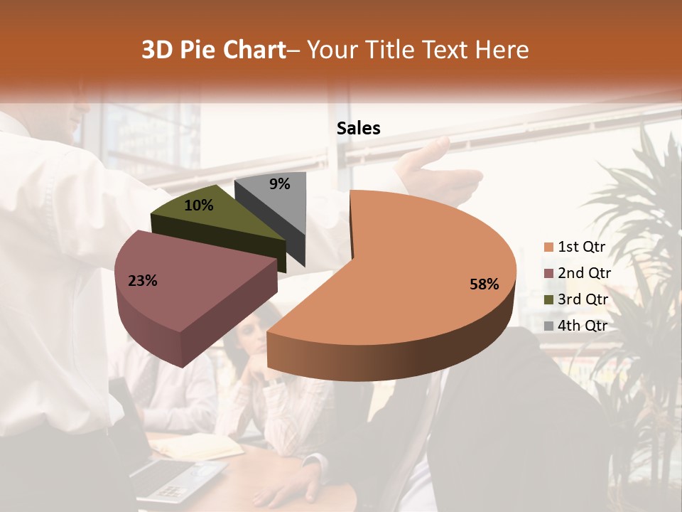A Man Giving A Presentation To A Group Of People PowerPoint Template