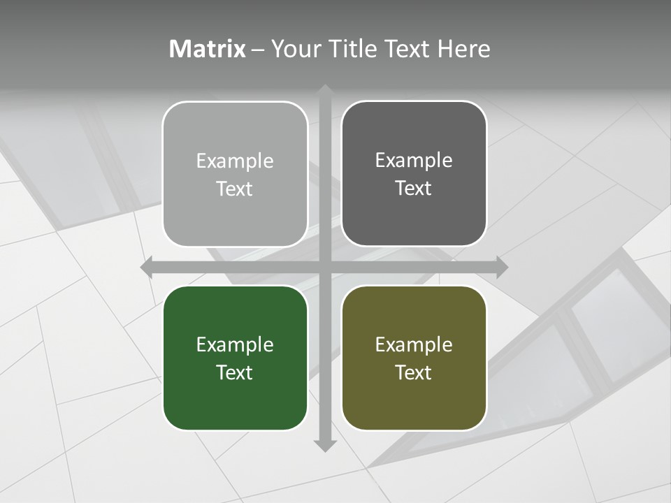 A Modern Building With Windows On The Side Of It PowerPoint Template