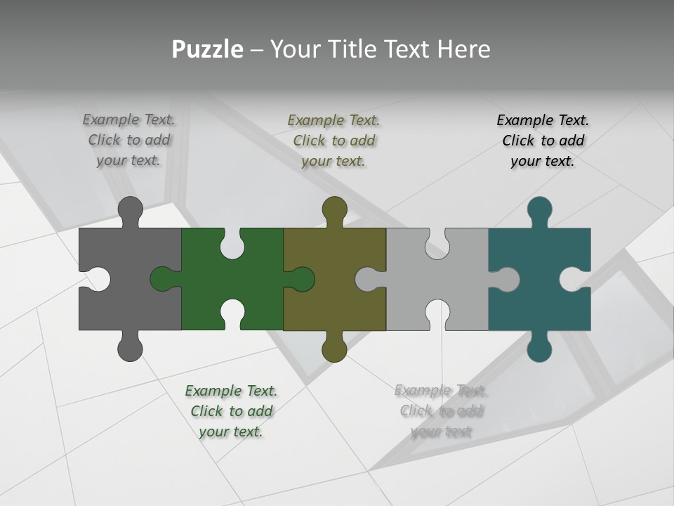 A Modern Building With Windows On The Side Of It PowerPoint Template