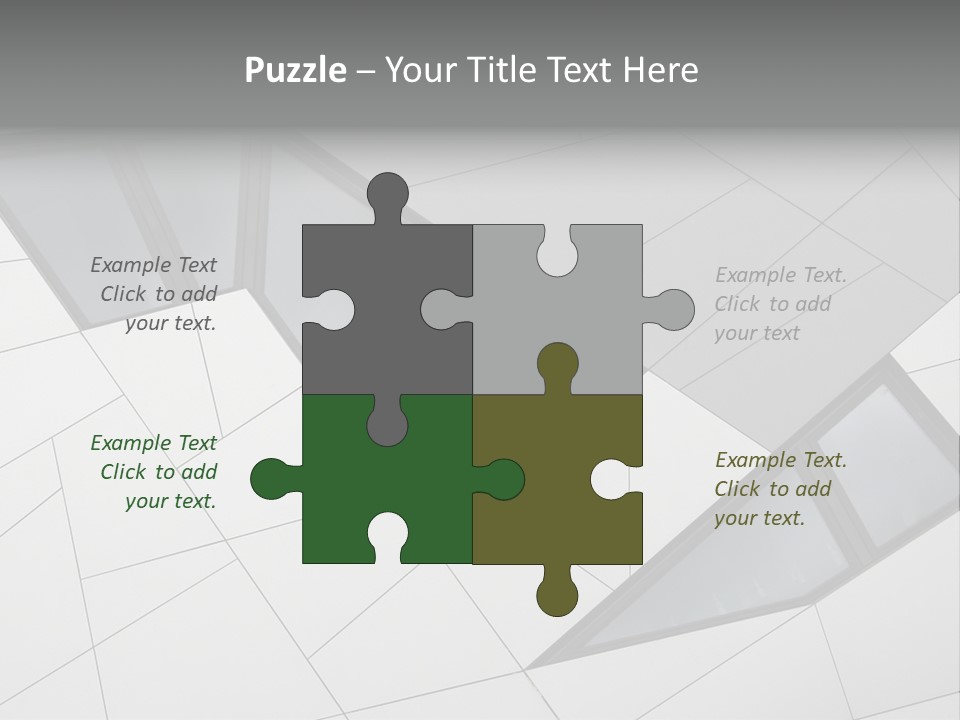 A Modern Building With Windows On The Side Of It PowerPoint Template