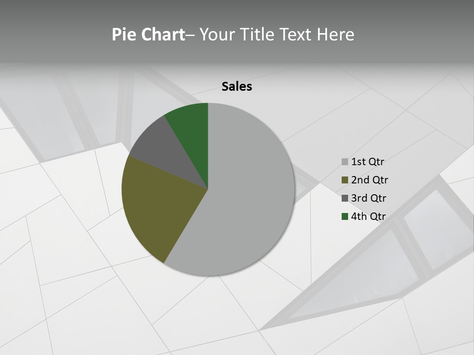A Modern Building With Windows On The Side Of It PowerPoint Template