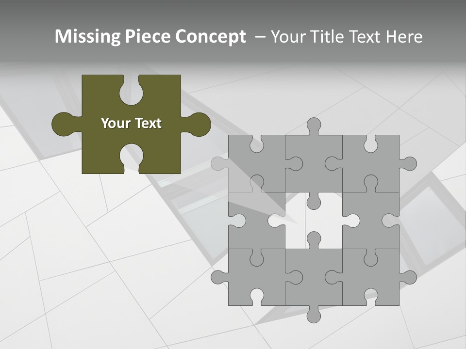 A Modern Building With Windows On The Side Of It PowerPoint Template