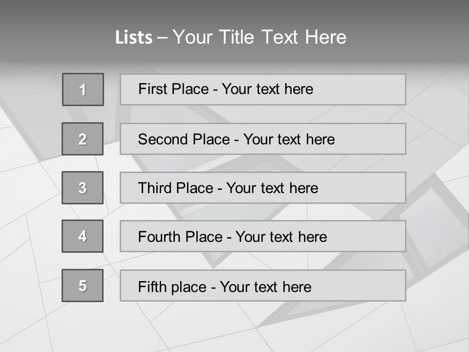 A Modern Building With Windows On The Side Of It PowerPoint Template