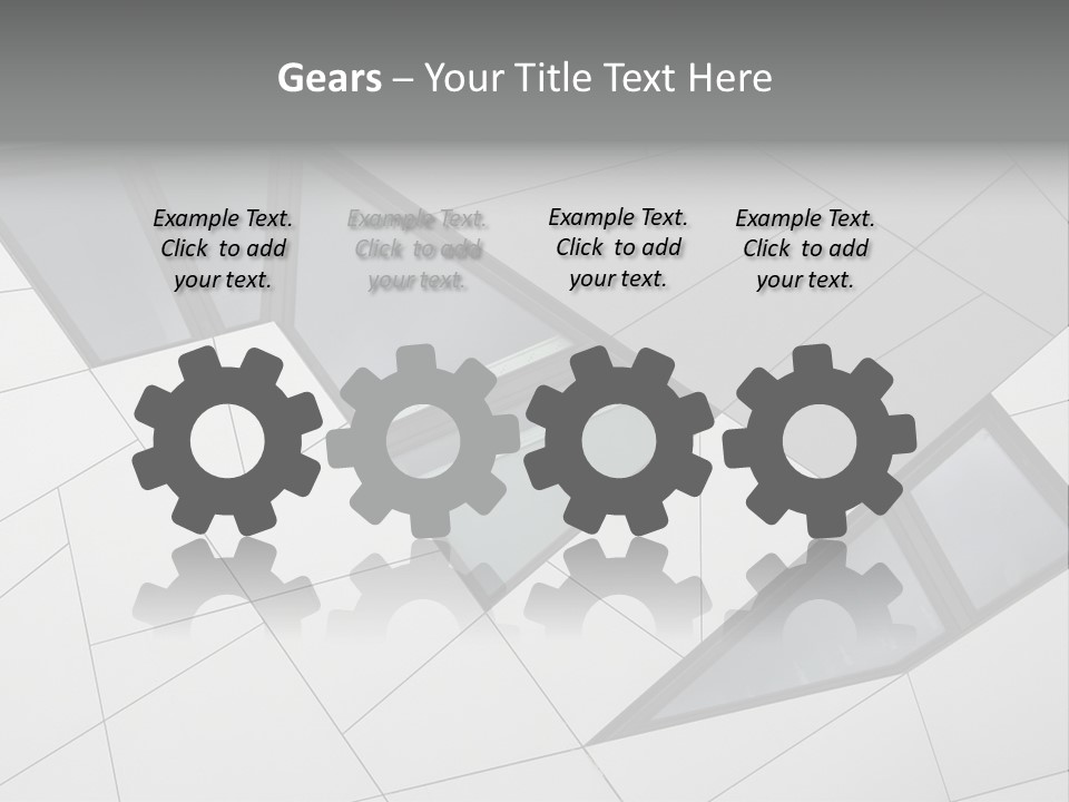 A Modern Building With Windows On The Side Of It PowerPoint Template