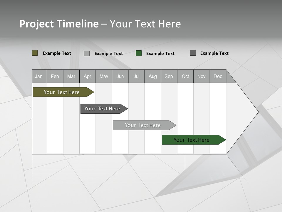 A Modern Building With Windows On The Side Of It PowerPoint Template