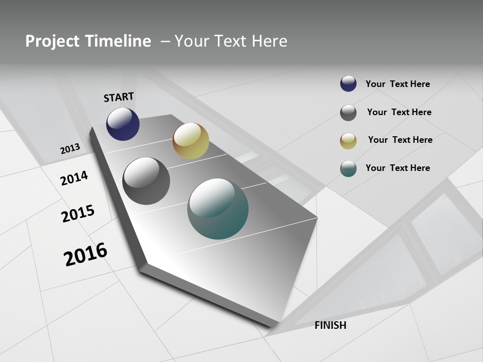 A Modern Building With Windows On The Side Of It PowerPoint Template